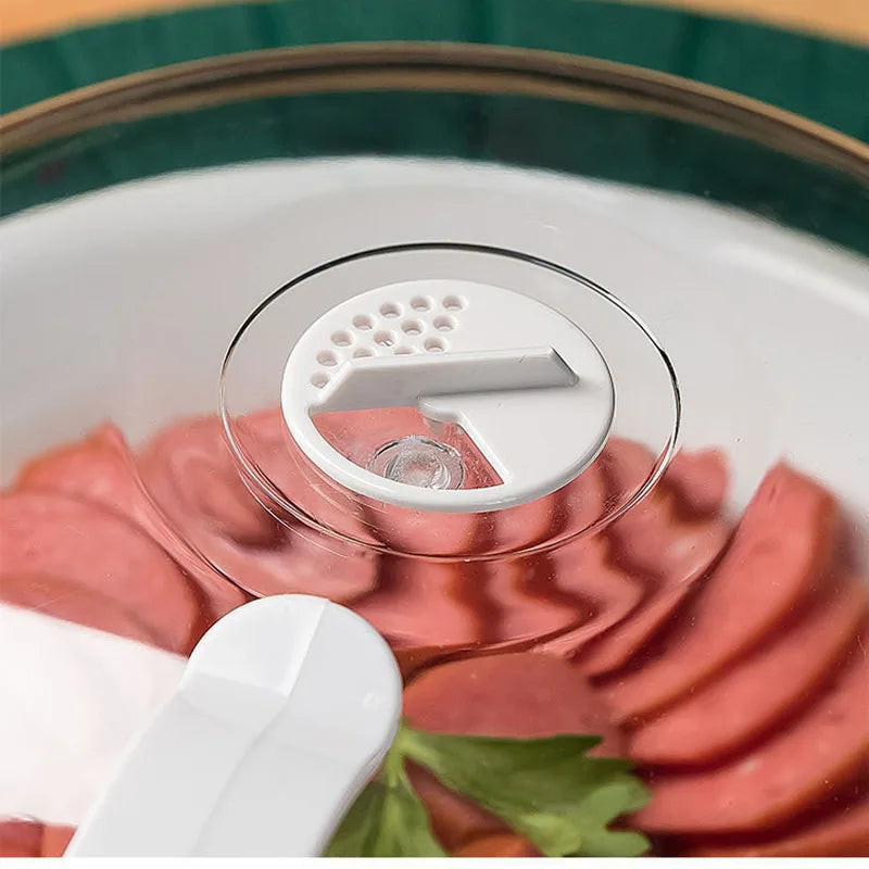 Transparent Microwave Food Cover – Heat Resistant Splash Proof Heating Lid for Kitchen Use