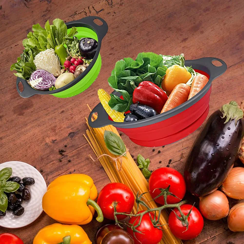 FoldiWash™ Silicone Collapsible Produce Basket