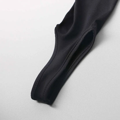 Y2K High-Waist Glitter Skinny Pants