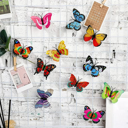 ButterGlow™ 3D LED Butterfly Night Light Stickers (10PCS) — Glow Wall & Garden Decoration