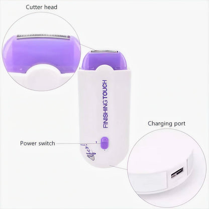 SmoothCare Body Trimmer – Wet & Dry Grooming Shaver with Replaceable Heads (USB Rechargeable)