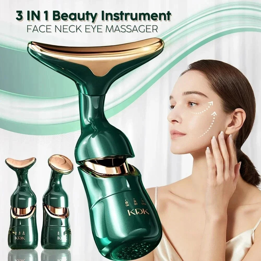 3-in-1 Facial Lifting & EMS Massager – Skin Tightening, Slimming & Anti-Aging Device