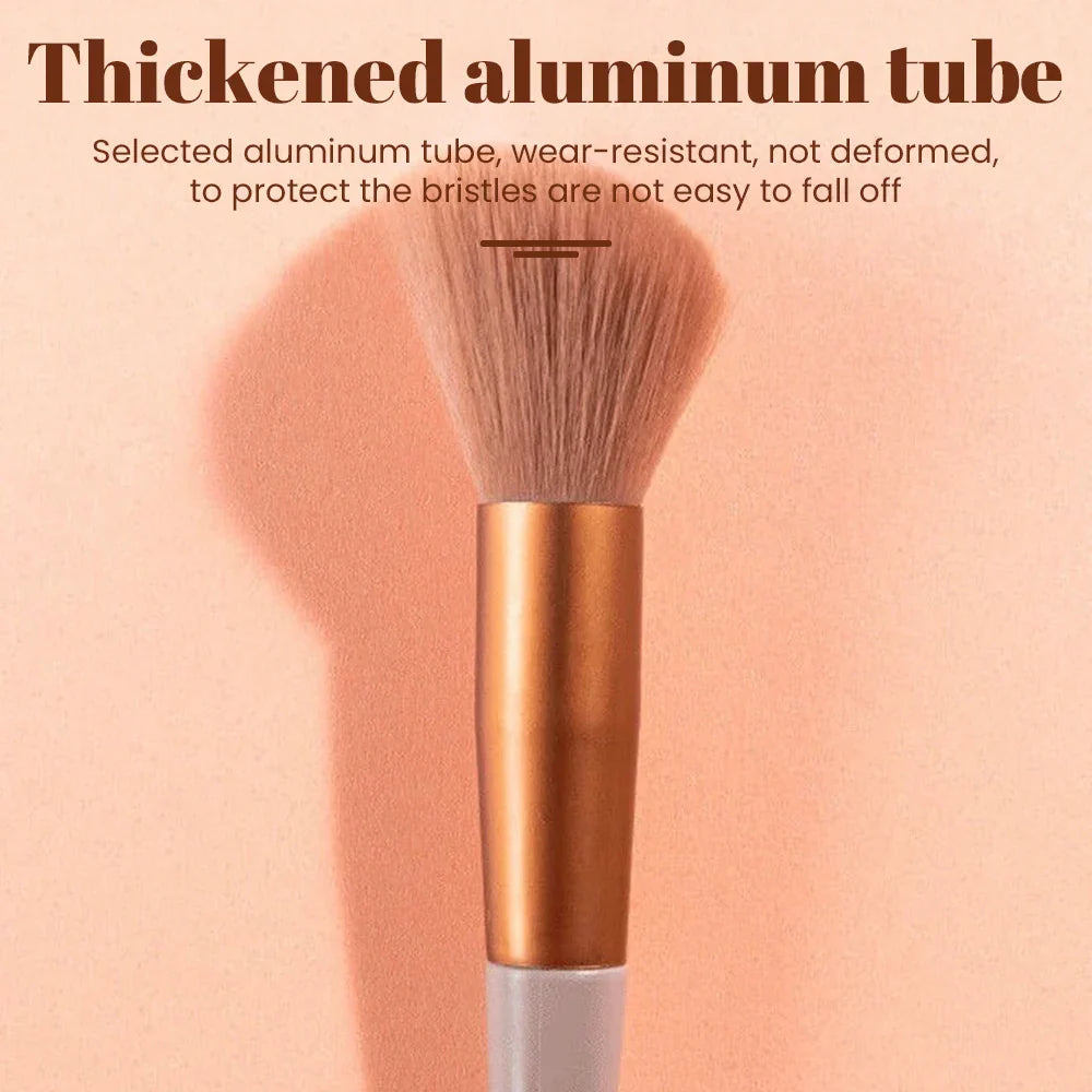 13-Piece Makeup Brush Set – Soft Bristles for Foundation, Blush & Eyeshadow with Travel Bag