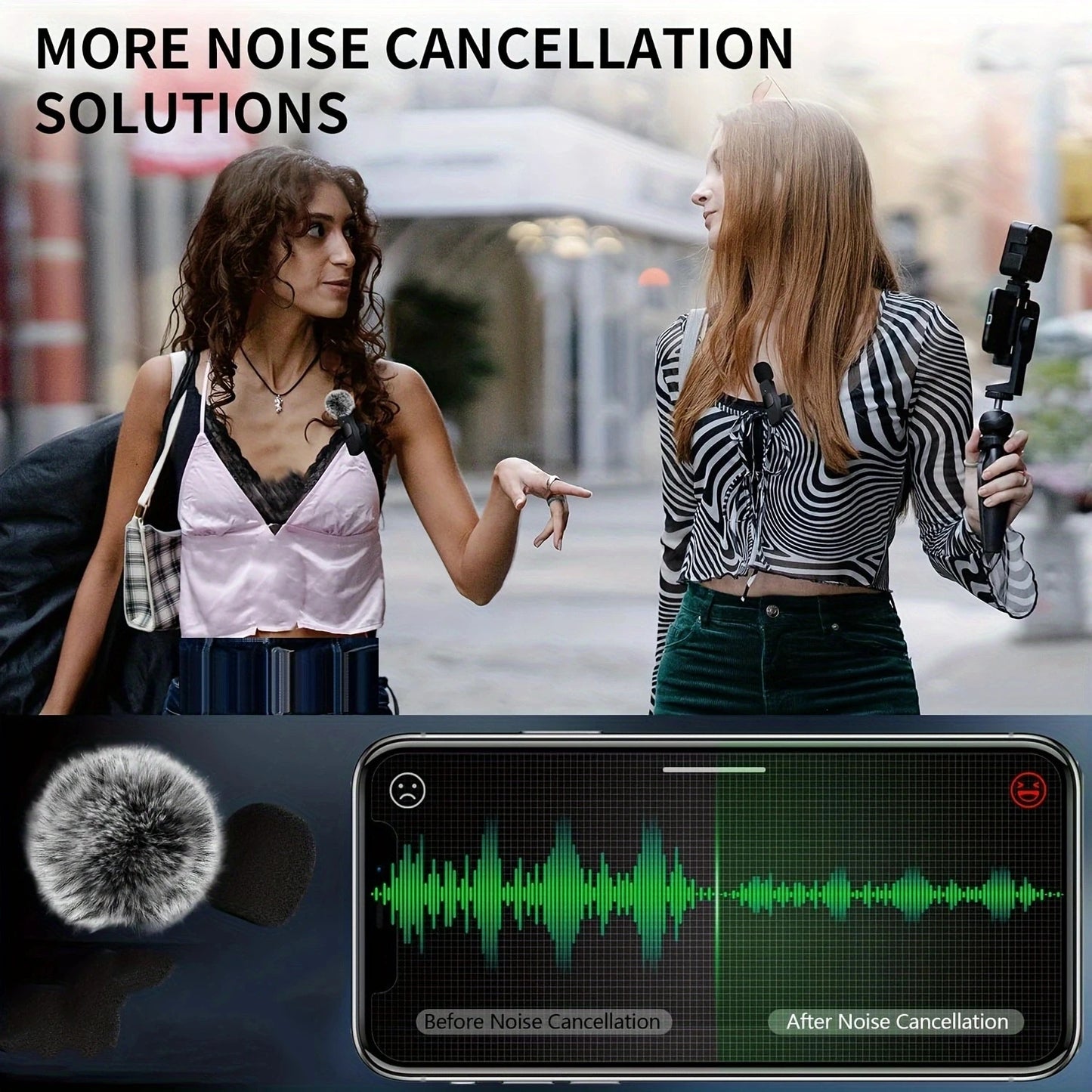 ClearWave™ Wireless Lavalier Microphone – Mini Clip-On Mic for iPhone, Android & Laptop (Plug & Play)