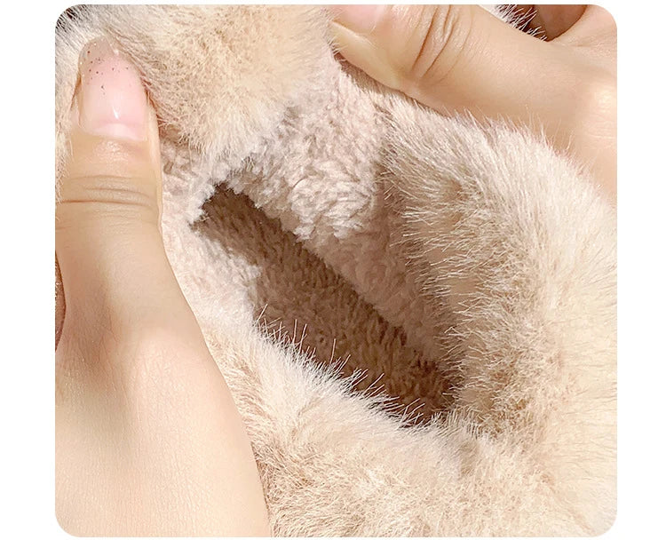 BowWarm™ Platform Ankle Snow Slippers for Women