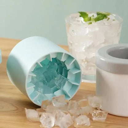 CylinFreeze Mini Silicone Ice Maker – Food Grade Cylindrical Ice Mold for Drinks, Cocktails & Whiskey
