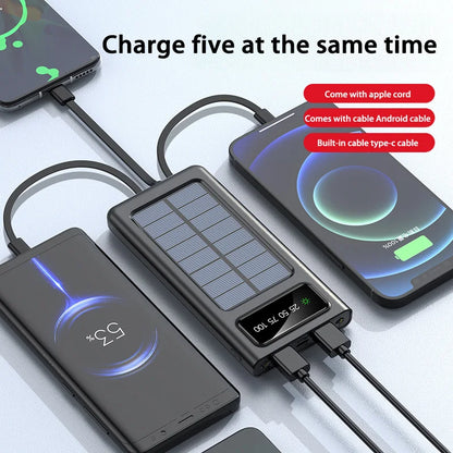 Solar Power Bank – High-Capacity Fast Charging Outdoor Portable Battery