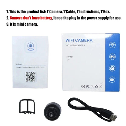 X5 Mini 1080P Wireless Security Camera – Night Vision & Motion Detection Surveillance Cam