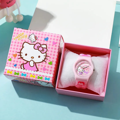 KawaiiTime™ Cinnamoroll & Kuromi Quartz Watch — Adorable Anime Gift for Girls