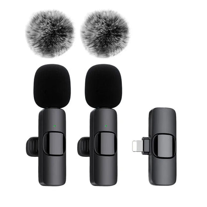 ClearWave™ Wireless Lavalier Microphone – Mini Clip-On Mic for iPhone, Android & Laptop (Plug & Play)