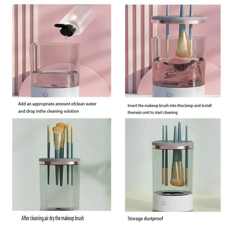 USB Portable Electric Makeup Brush Cleaner — Quick & Easy Brush Cleaning Machine