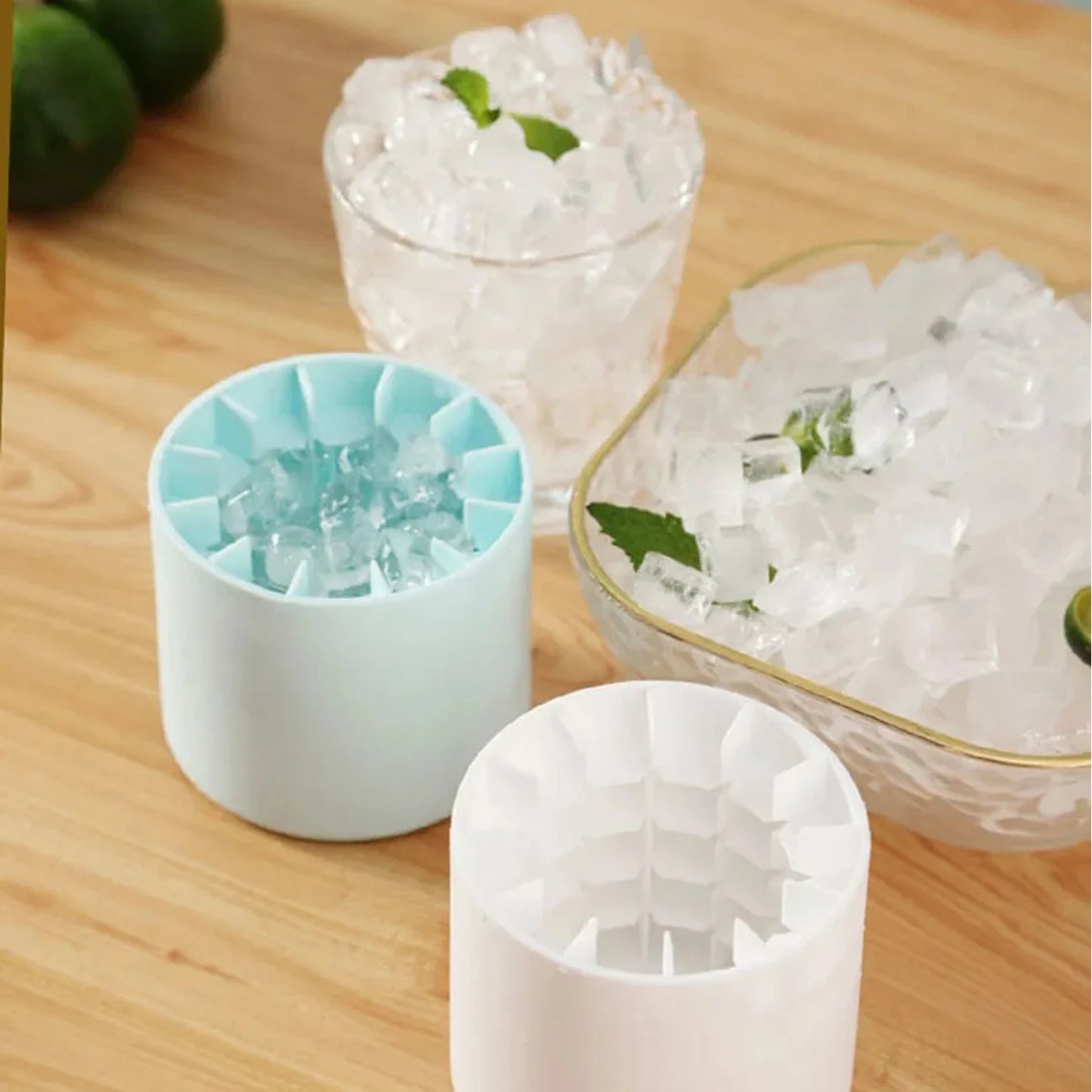CylinFreeze Mini Silicone Ice Maker – Food Grade Cylindrical Ice Mold for Drinks, Cocktails & Whiskey