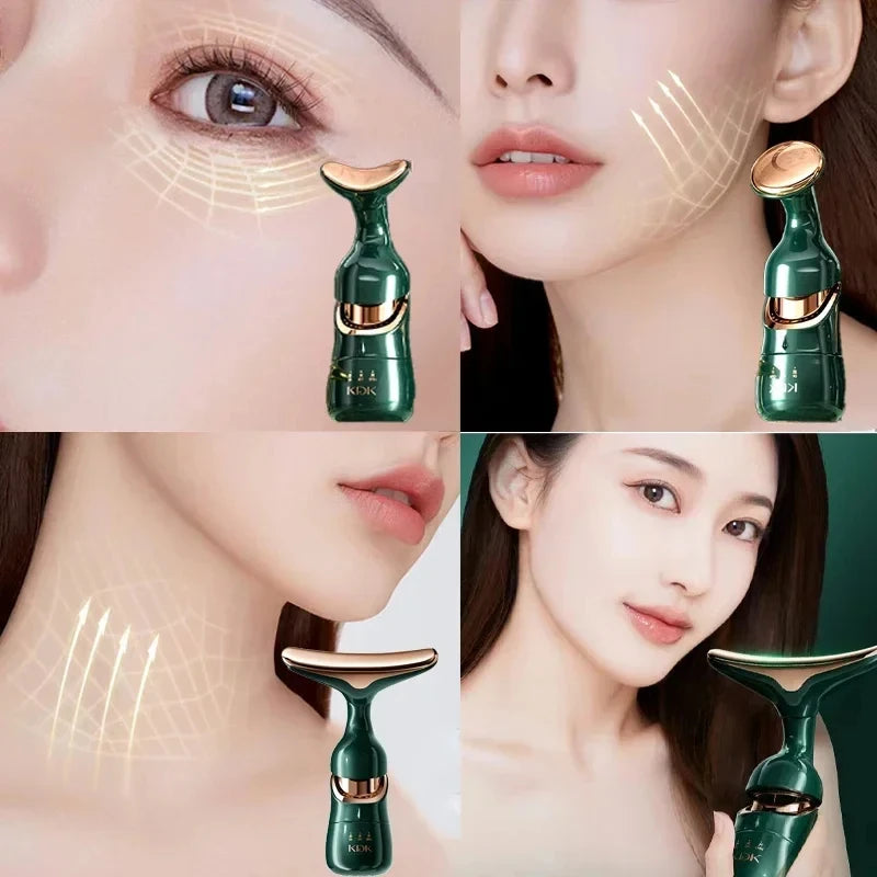 3-in-1 Facial Lifting & EMS Massager – Skin Tightening, Slimming & Anti-Aging Device