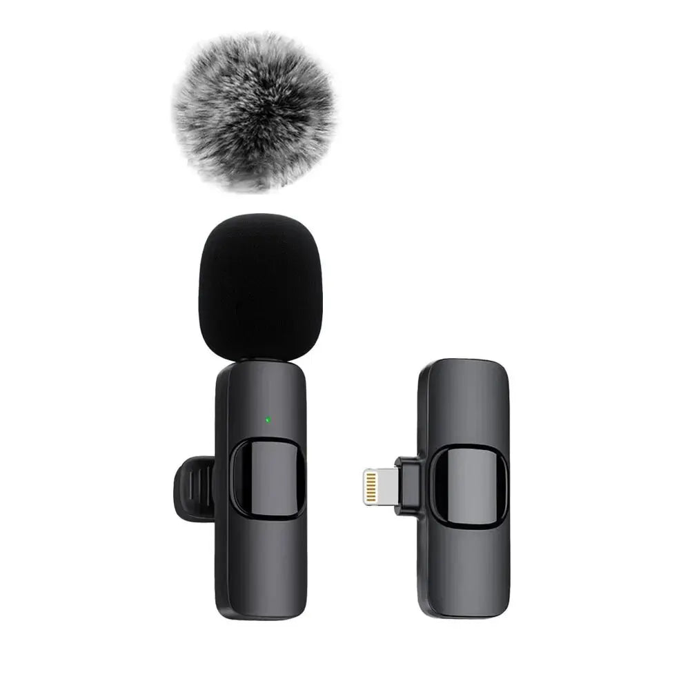ClearWave™ Wireless Lavalier Microphone – Mini Clip-On Mic for iPhone, Android & Laptop (Plug & Play)