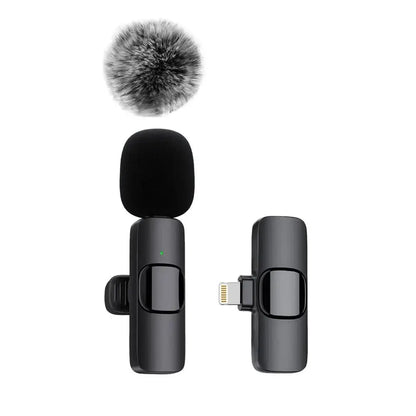 ClearWave™ Wireless Lavalier Microphone – Mini Clip-On Mic for iPhone, Android & Laptop (Plug & Play)