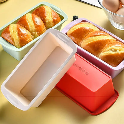 1Pc Household Rectangular Silicone Mold Candy Toast Mould Easter Bread DIY Kitchen Supplies Cake Bakeware Pan Baking Tools