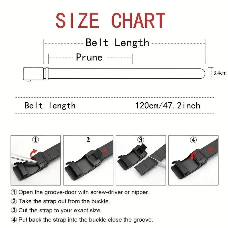 Jack Automatic Buckle Canvas Belt – Tactical Outdoor Workwear Belt for Men