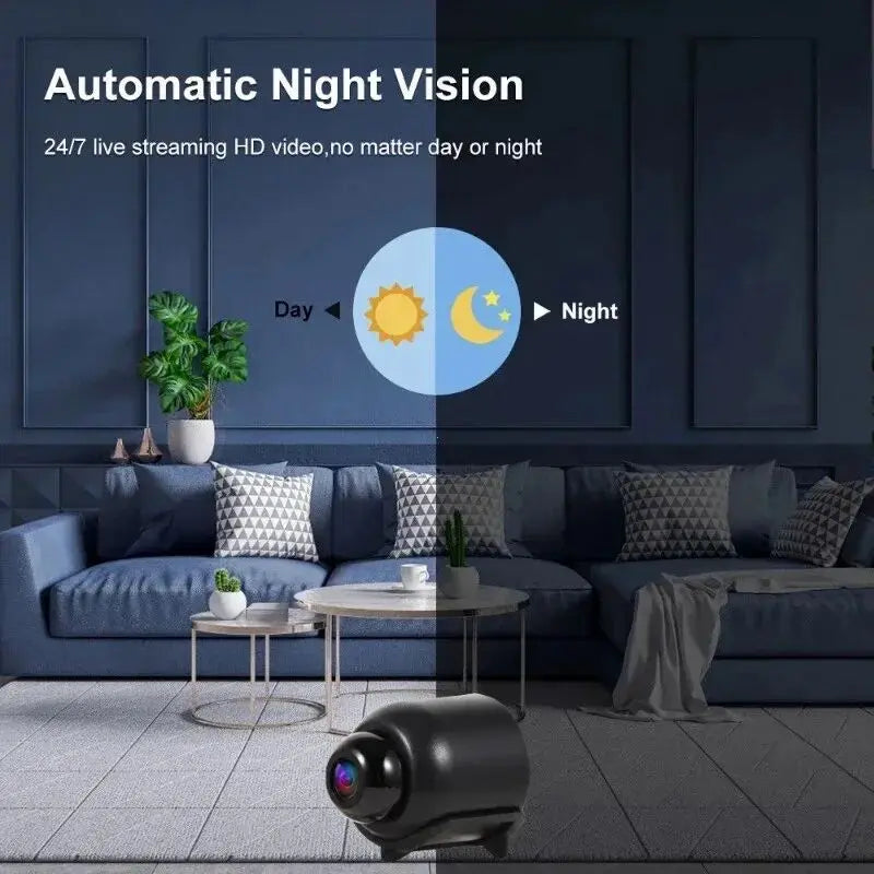 X5 Mini 1080P Wireless Security Camera – Night Vision & Motion Detection Surveillance Cam