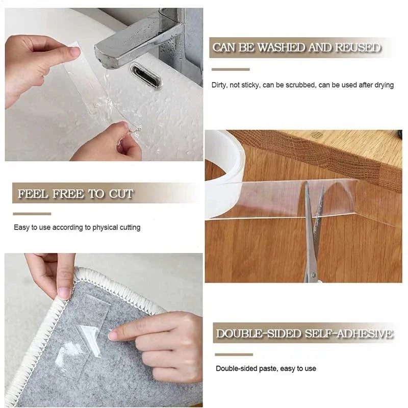 Ultra-Strong Double-Sided Adhesive Tape – Waterproof Heavy-Duty Mounting Tape for Home & Appliances