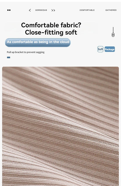 Front Buckle Push-Up Bra – Plus Size Seamless Comfort Bra with Adjustable Straps