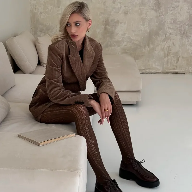 Kave 1 Pair Lolita Vintage Tights Women Fashion Hollow Out Pantyhose Sculpted Mesh Women Stockings For Dress 2025 Spring Legging