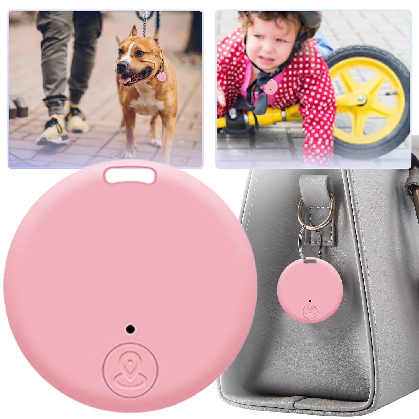 Mini Bluetooth GPS Smart Tracker – Anti-Lost Keychain & Wallet Locator with Mobile App