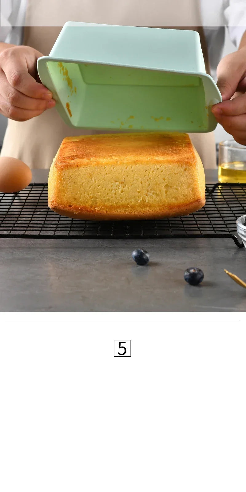 1/4Pcs Silicone Square Cake Plate Non-Stick Brownie Pot with Anti-Slip Handle Oven and Air Fryer Safe Perfect for Baking Cakes