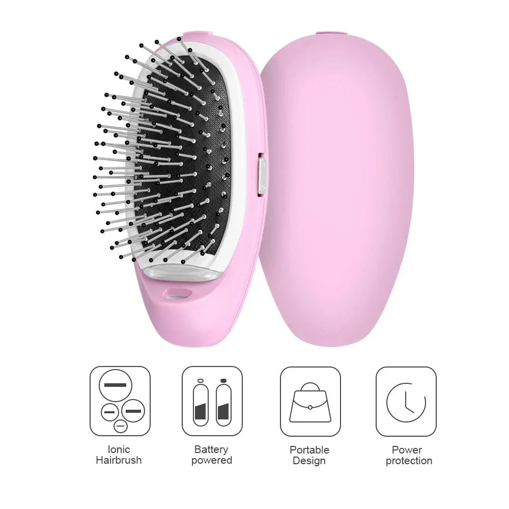 ZenGlow™ Ionic Relaxation Hairbrush — Anti-Static Scalp Massage & Gentle Detangling