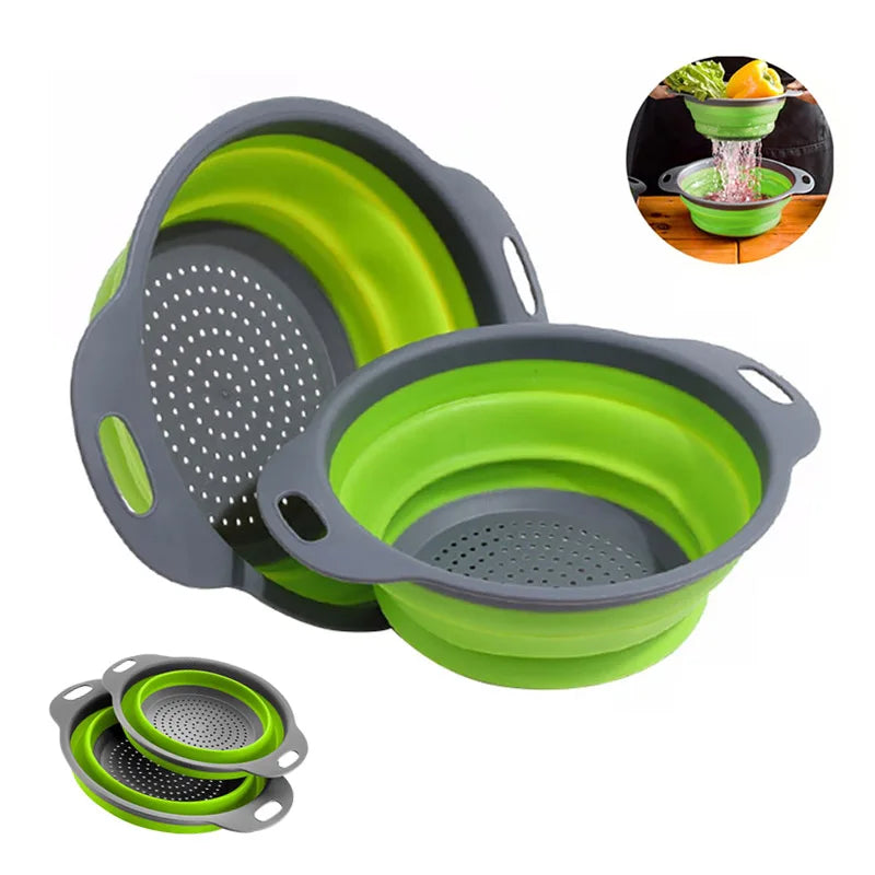 FoldiWash™ Silicone Collapsible Produce Basket