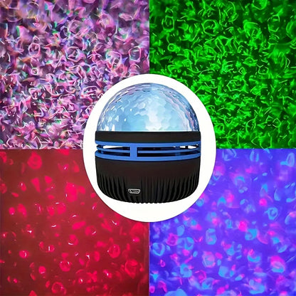 *LED Starry Galaxy Ocean Wave Projector - RGB Smart Remote Control Lamp for Home Decor