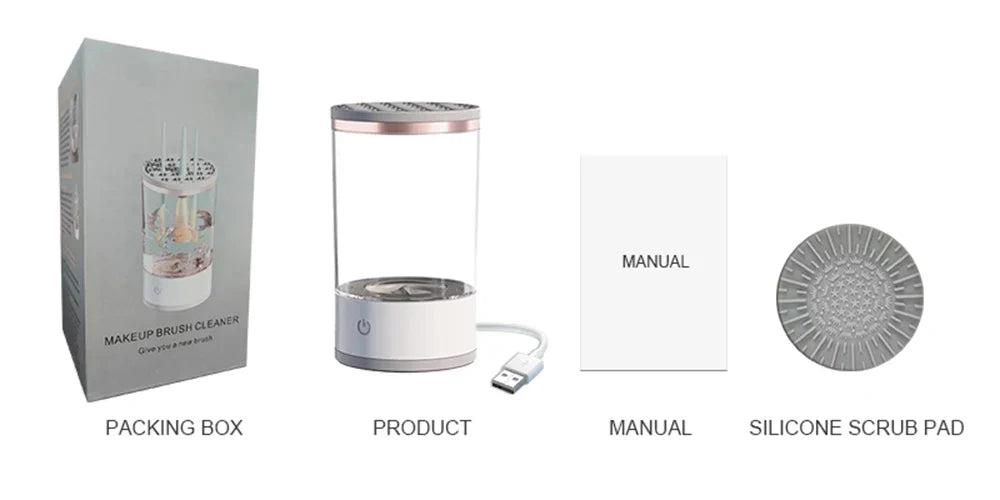 USB Portable Electric Makeup Brush Cleaner — Quick & Easy Brush Cleaning Machine