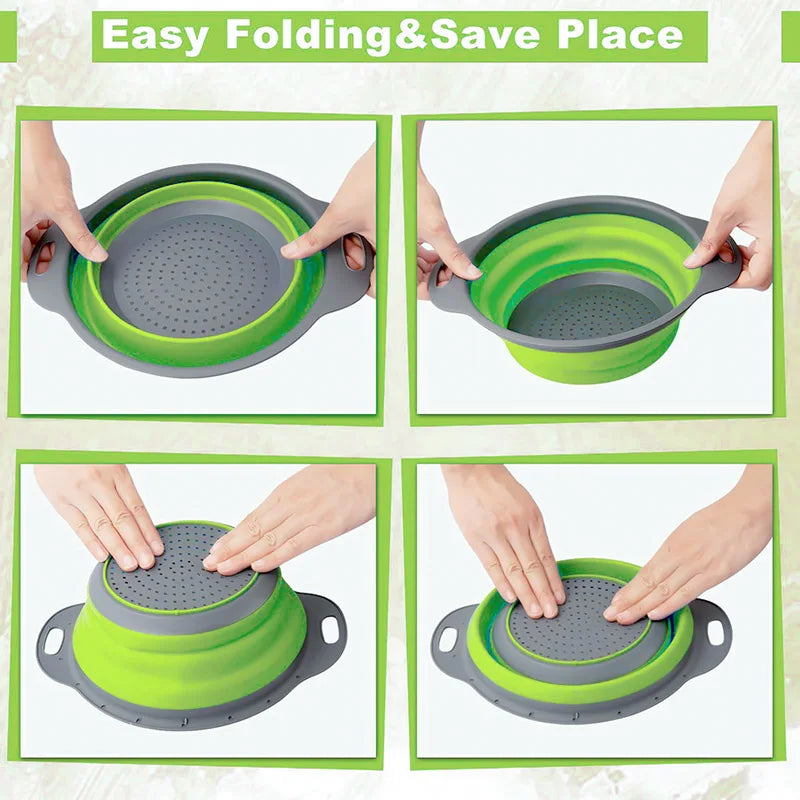 FoldiWash™ Silicone Collapsible Produce Basket