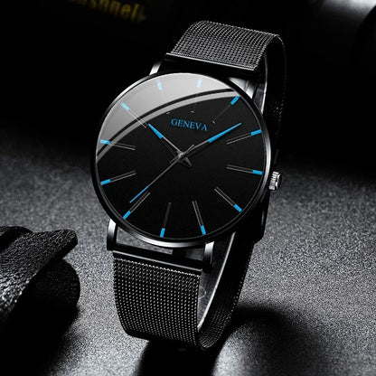 Henry Ultra-Thin Mesh Quartz Watch – Minimalist Business Watch for Men