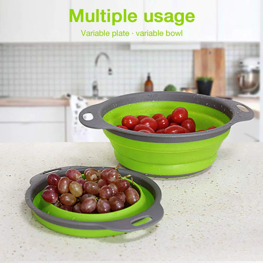 FoldiWash™ Silicone Collapsible Produce Basket