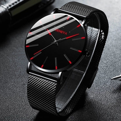 Henry Ultra-Thin Mesh Quartz Watch – Minimalist Business Watch for Men