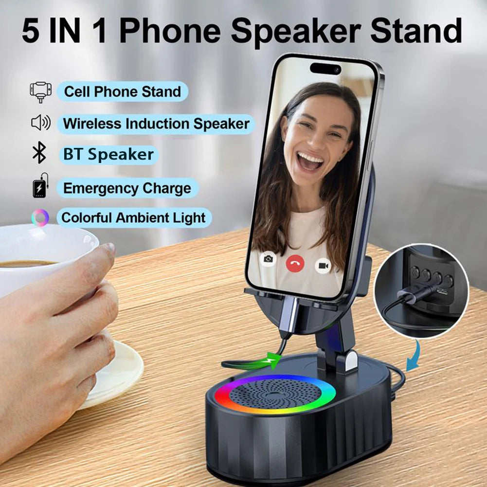 SoundDock Pro™ 5-in-1 Bluetooth Speaker with Phone Stand, Power Bank & Ambient Light