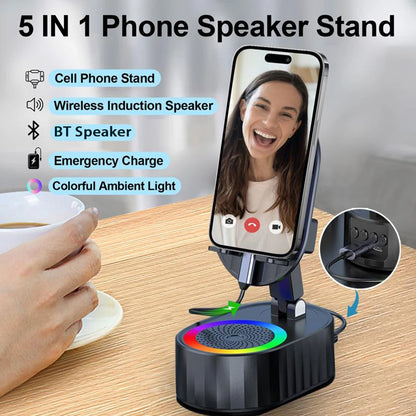 SoundDock Pro™ 5-in-1 Bluetooth Speaker with Phone Stand, Power Bank & Ambient Light