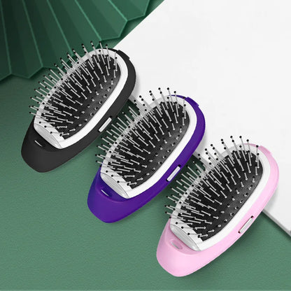 ZenGlow™ Ionic Relaxation Hairbrush — Anti-Static Scalp Massage & Gentle Detangling