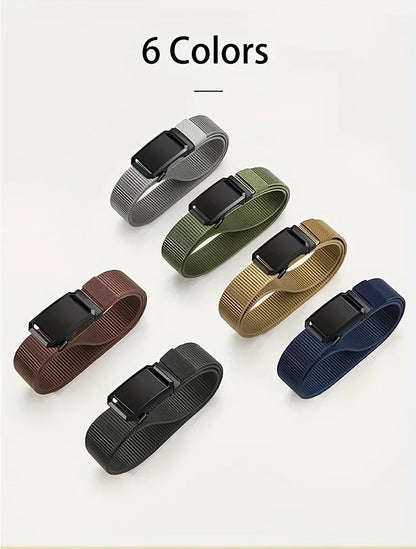Jack Automatic Buckle Canvas Belt – Tactical Outdoor Workwear Belt for Men
