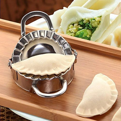 Stainless Steel Dumpling Maker – Ravioli & Pastry Press Mold for Dumplings, Pies & Wrappers