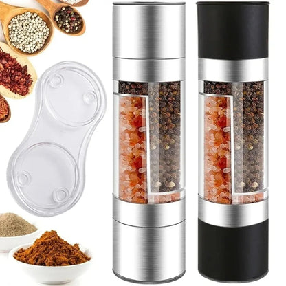 Stainless Steel Pepper Grinder – Manual Sea Salt & Spice Mill for Kitchen Use