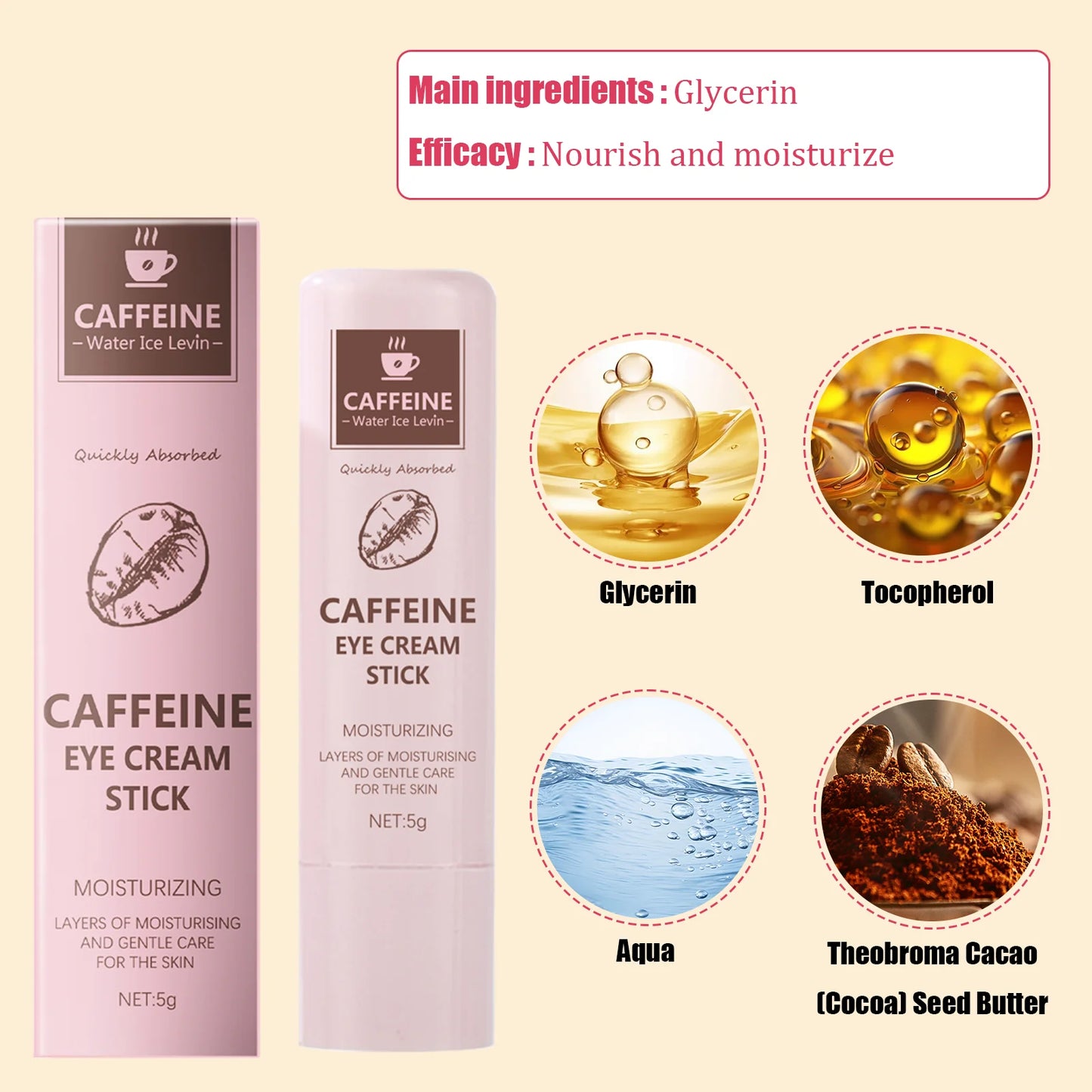 Caffeine Glow Stick – Brightening Eye Balm for Dark Circles, Puffiness & Fine Lines