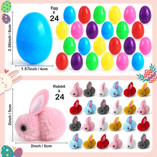BunnyJoy™ Easter Mini Rabbit Plush Blind Box Set