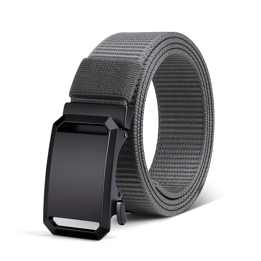 Jack Automatic Buckle Canvas Belt – Tactical Outdoor Workwear Belt for Men