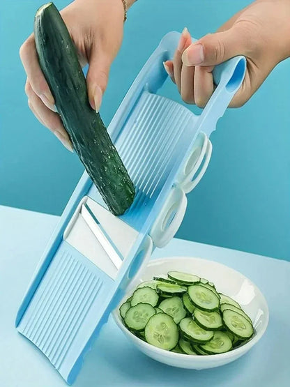 5-in-1 Vegetable Chopper – Multi-Functional Onion Chopper, Mandoline Slicer & Veggie Dicer
