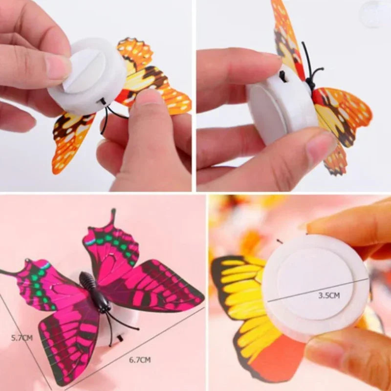 ButterGlow™ 3D LED Butterfly Night Light Stickers (10PCS) — Glow Wall & Garden Decoration