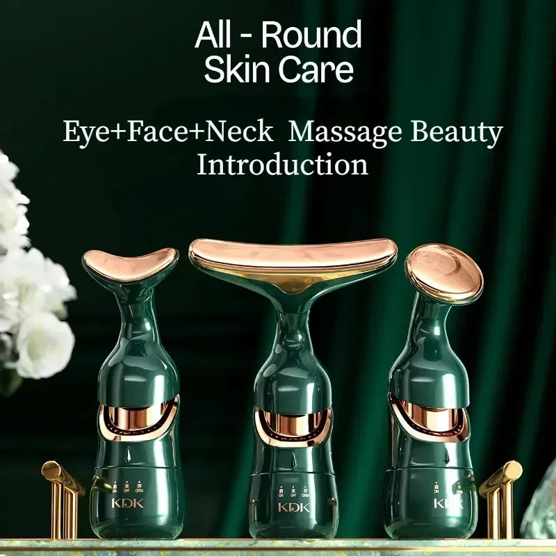 3-in-1 Facial Lifting & EMS Massager – Skin Tightening, Slimming & Anti-Aging Device
