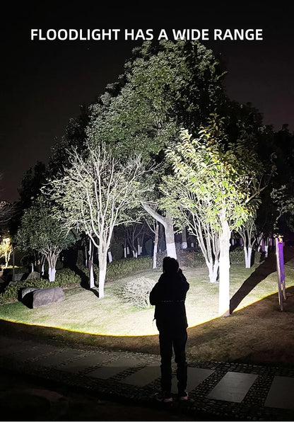 NightForce UltraBeam Pro Rechargeable LED Camping Torch with Zoom & Waterproof Design