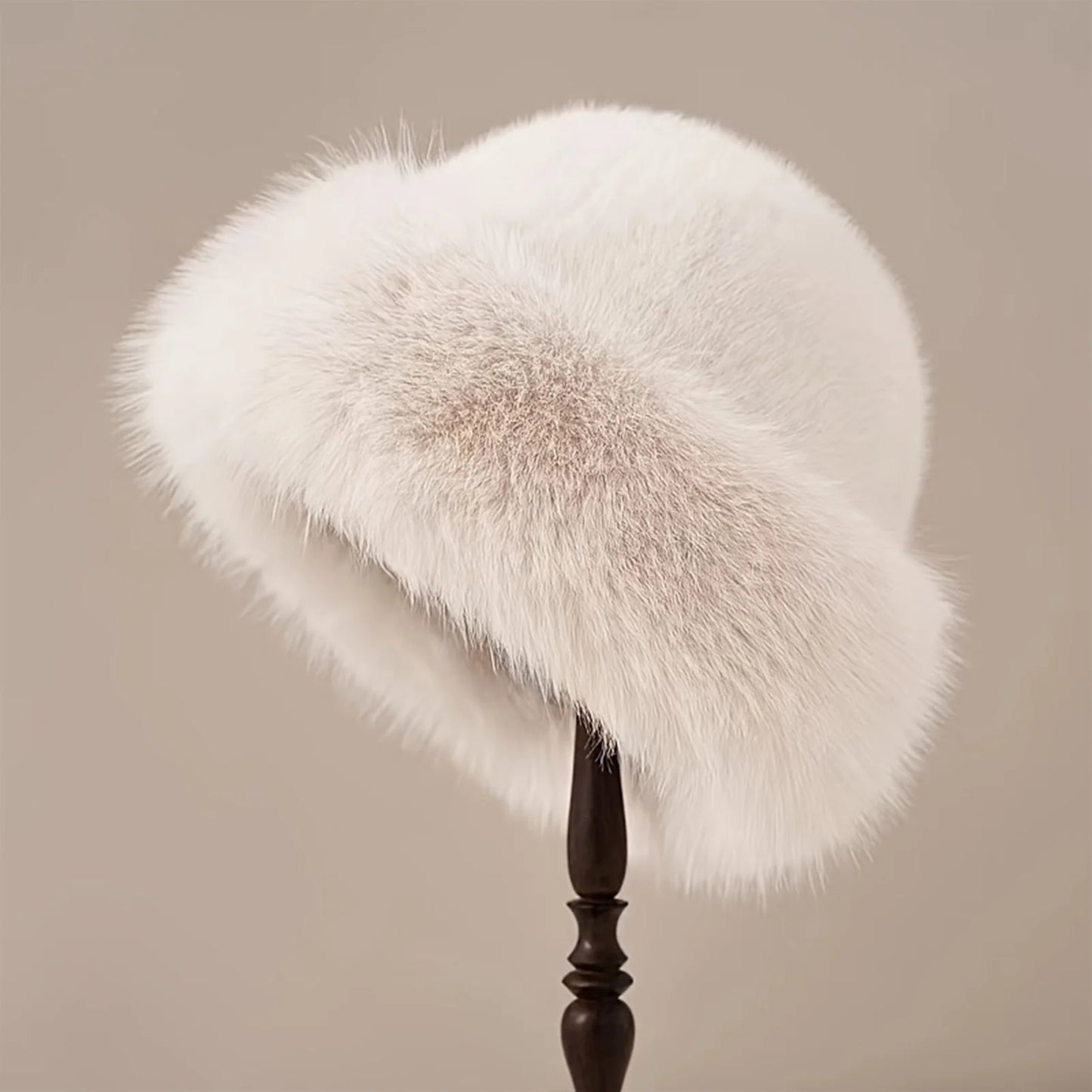 ArcticPlush™ Fluffy Fur Beanie Hat – Thick Warm Mongolian-Style Winter Cap