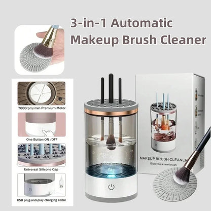 USB Portable Electric Makeup Brush Cleaner — Quick & Easy Brush Cleaning Machine